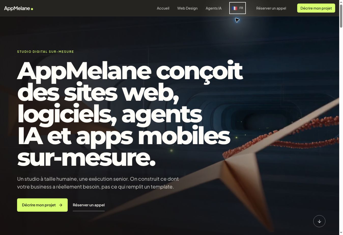 Aperçu du projet AppMelane